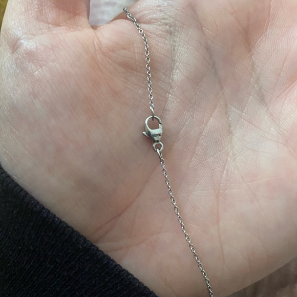 David Yurman Initial Charm Necklace in sterling silver with diamonds letter “z” - Picture 6 of 7